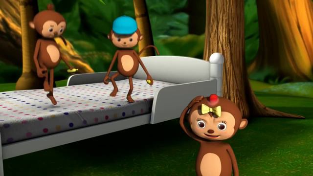 Five Little Monkeys Jumping On The Bed смотреть онлайн