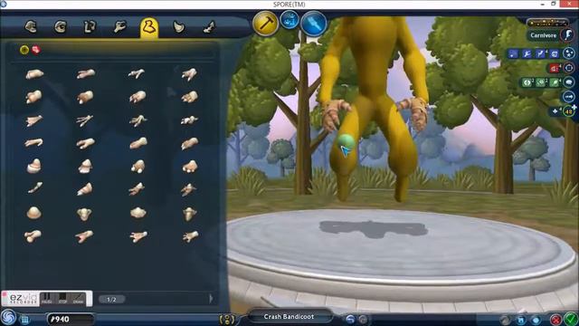 How To Make Crash Bandicoot in SPORE!! смотреть онлайн