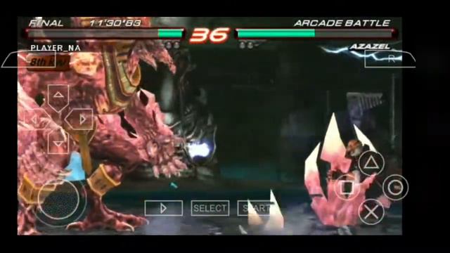 Tekken 6 final round gameplay on android || King vs Azazel смотреть онлайн