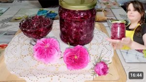 ВАРЕНЬЕ ИЗ ЛЕПЕСТКОВ РОЗЫ.🫙🌹🌹🌹
