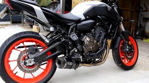 Yamaha MT07 выхлопная система ARROW
