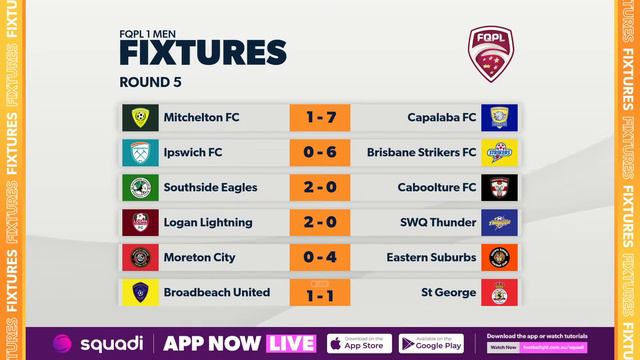 FQPL 1 Men Round 5 - Broadbeach United vs. St George Willawong смотреть онлайн
