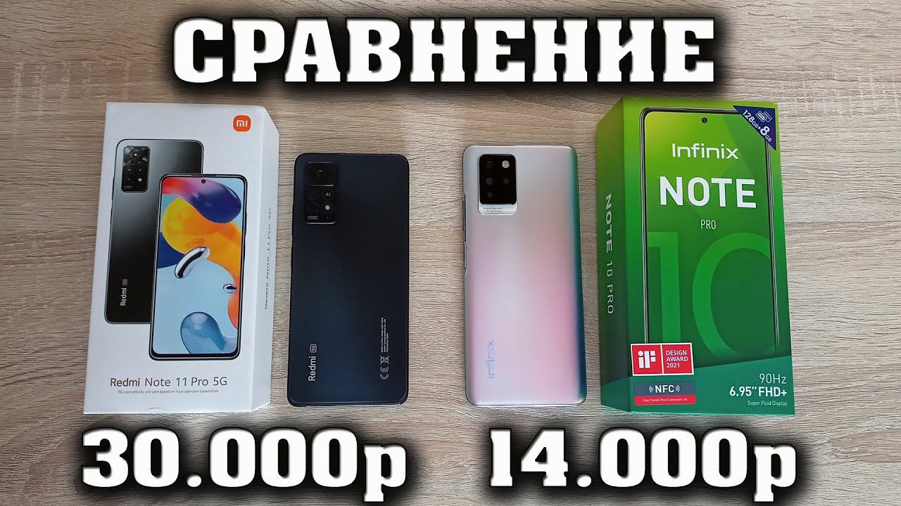 Redmi note 11 pro 5G vs Infinix Note 10 pro. Большое сравнение смартфонов. Какой смартфон купить? смотреть онлайн