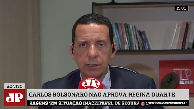 Carlos Bolsonaro não aprova Regina Duarte? смотреть онлайн
