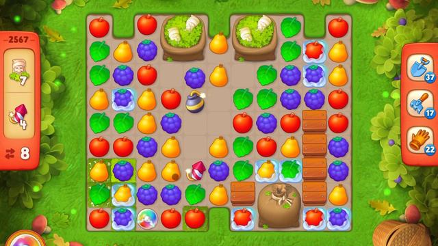 GardenScapes Level 2567 no boosters (15 moves) смотреть онлайн