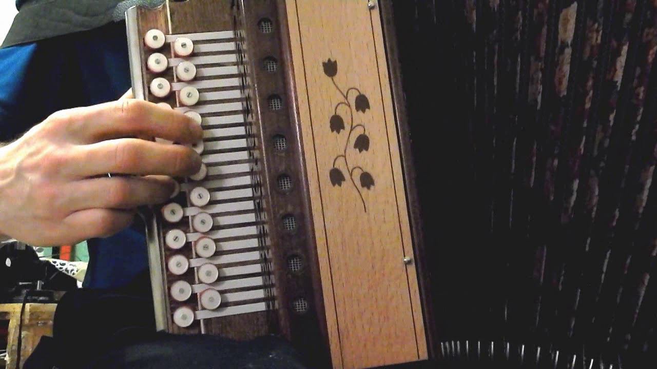 Чёрный ворон(как играть на гармони,с цифрами) смотреть онлайн