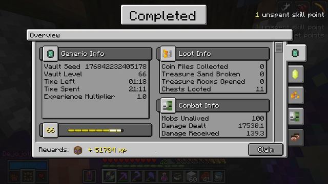 51 THOUSAND Xp From Echo Ore! - Vault Hunters 1.18 Minecraft смотреть онлайн