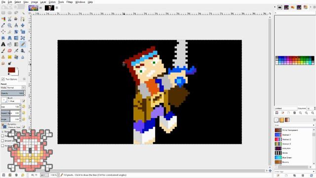Minecraft Dungeons // Pixel Art Time Lapse! смотреть онлайн