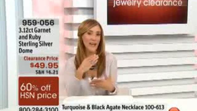 3.12ct Garnet and Ruby Sterling Silver Dome Ring смотреть онлайн