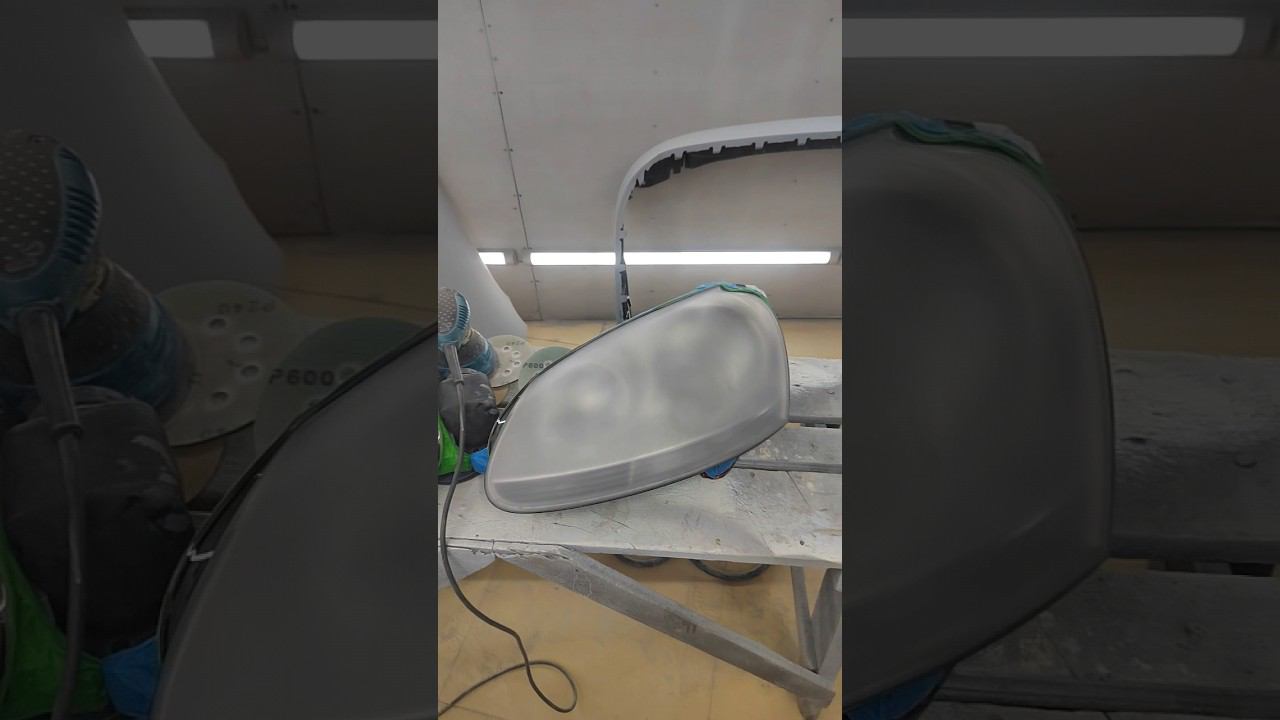 Полировка и восстановление фар за 20 секунд )