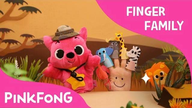 Savanna Finger Family | Finger Puppets | Pinkfong Plush | Pinkfong Songs For Children