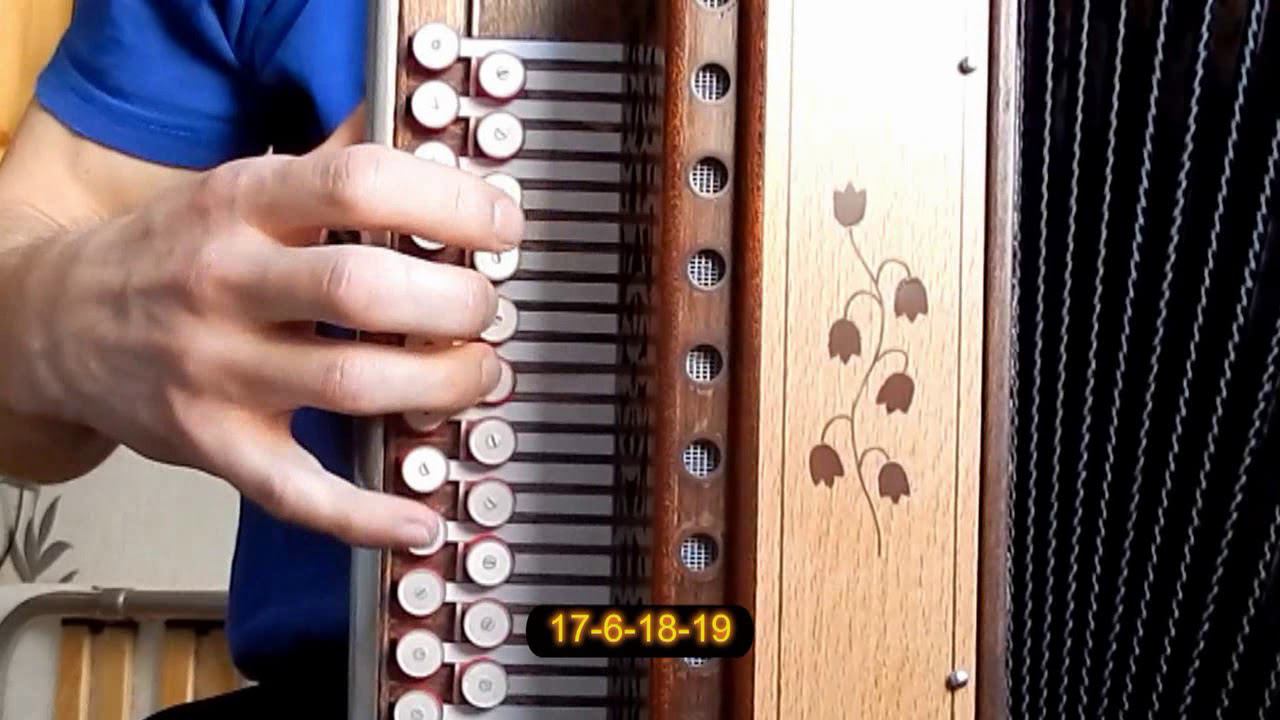 На побывку едет...(как играть на гармони,с цифрами) смотреть онлайн