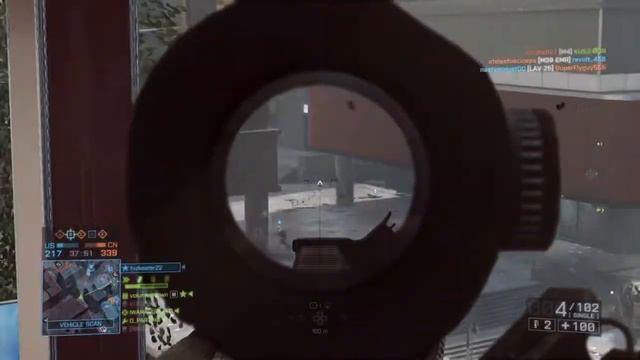 Sniper SR338 Battlefield 4 смотреть онлайн