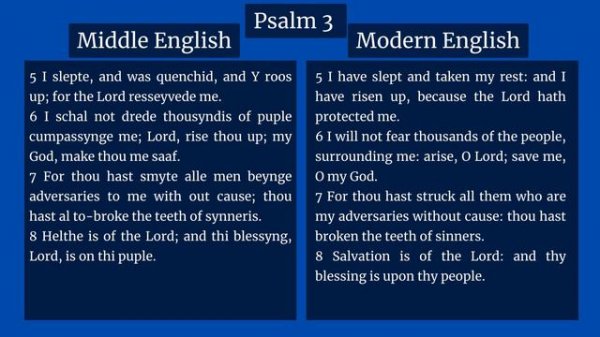 Psalm 3 in Middle English