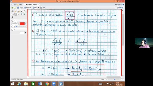 @ 💥SEMANA 11➡️VAGNER ROJAS ✅ALGEBRA 📌DIVISION ALGEBRAICA III смотреть онлайн