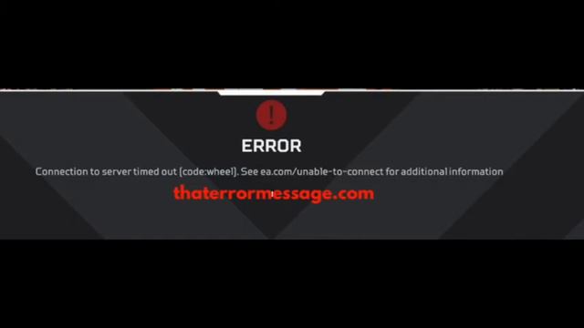 Connection to server timed out (code:wheel) (Apex Legends) смотреть онлайн