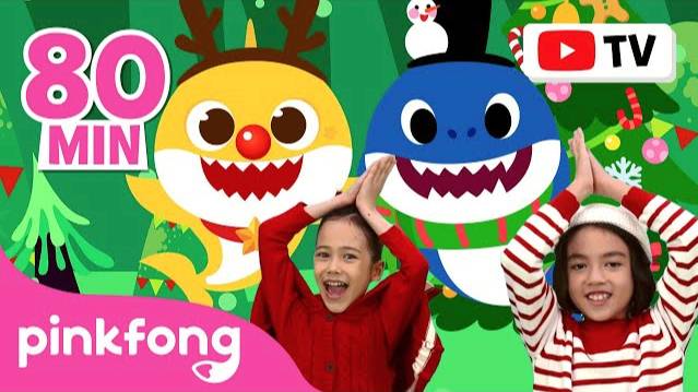 🎄Baby Shark Dance (Christmas ver.) and more | Best Christmas Songs | Pinkfong TV Special смотреть онлайн
