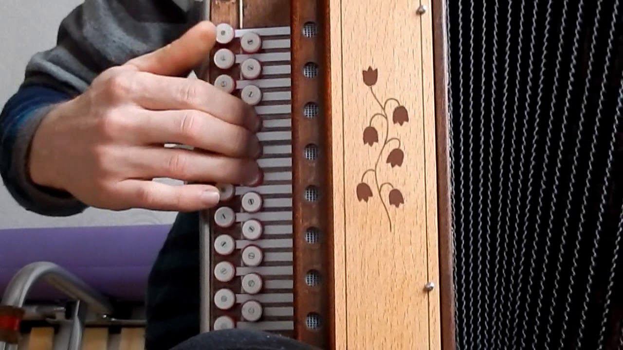 Там,где клён шумит...(как играть на гармони,с цифрами) смотреть онлайн