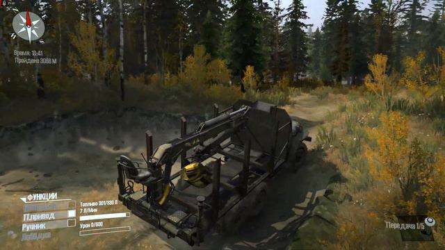 MudRunner: Spintires • Прохождение • Карта Болото # 4. Тащим Запасные части для застрявшего ГАЗ-66 смотреть онлайн