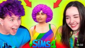 МОЯ ДЕВУШКА создает меня в SIMS 4 😳
