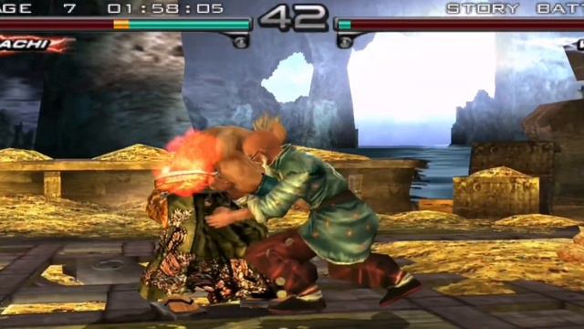 Tekken - Dark Resurrection (PSP) HEIHACHI story Gameplay Walktrough смотреть онлайн