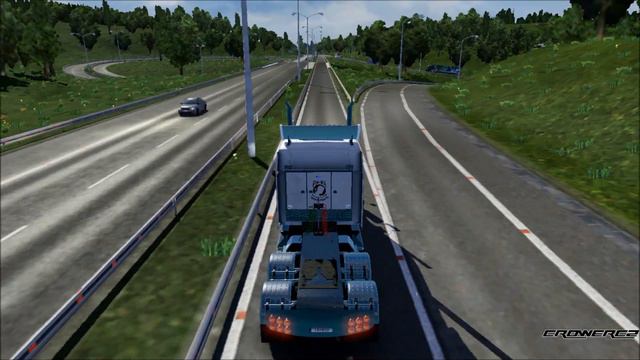 Euro Truck Simulator 2 - Kenworth W900B Long - v. 1.13.2 смотреть онлайн