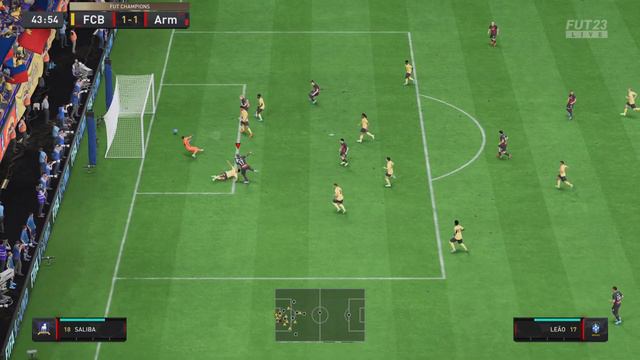 Rafael Leao goal after a perfect combination FUT 23 смотреть онлайн