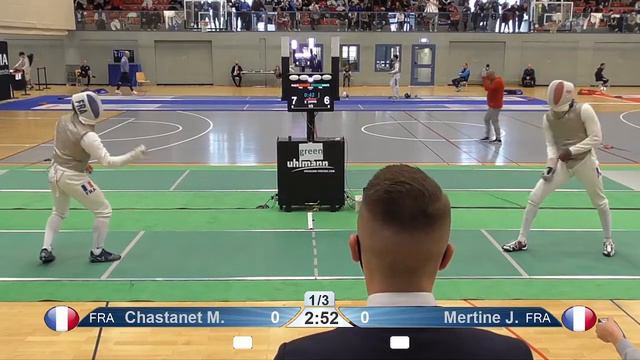 2022 1406 T32 09 M F Individual Bonn Germany WC GREEN LEFORT FRA vs PAUTY FRA смотреть онлайн
