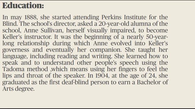 Helen Adams Keller (1880-1968) смотреть онлайн