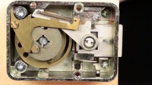 Inside a "La Gard" Mechanical Single-Dial Rotary Combination Lock
