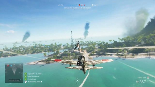 Battlefield V third person view plane kills/crash compilation смотреть онлайн