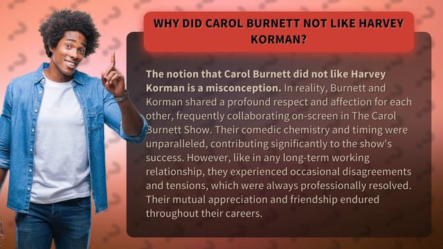 Why did Carol Burnett not like Harvey Korman? смотреть онлайн