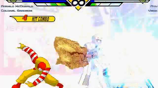 NJI Mugen: Fast Food Vs. Street Fighter смотреть онлайн