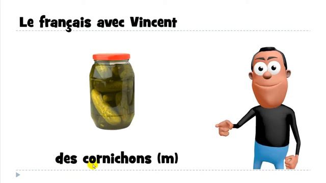 Learn 1 French word # des cornichons смотреть онлайн