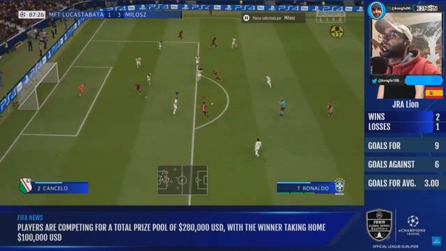 FIFA 19 eChampions League -MFT LucasTabata vs Milosz смотреть онлайн