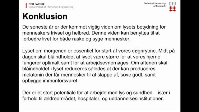 Alumne talks: Lys og lyd påvirker menneskers sundhed og trivsel смотреть онлайн