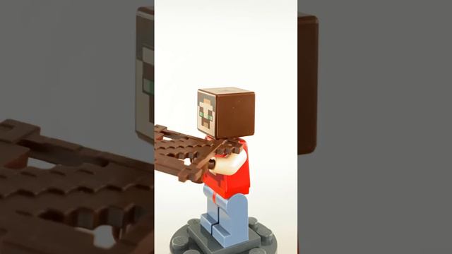 Hal minifigure from LEGO Minecraft Dungeons set The Redstone Battle (21163) stop motion build смотреть онлайн