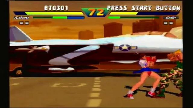 Street Fighter EX Plus Alpha - Sakura Playthrough (Request)