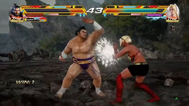 Tekken 7, Ganryu TGP Promotion, ShaolinPrince777 (Ganryu) Vs RedHotChiliFan1 (Nina) смотреть онлайн