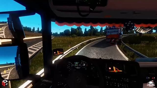 Multiplayer Euro Truck Simulator 2 G27 смотреть онлайн