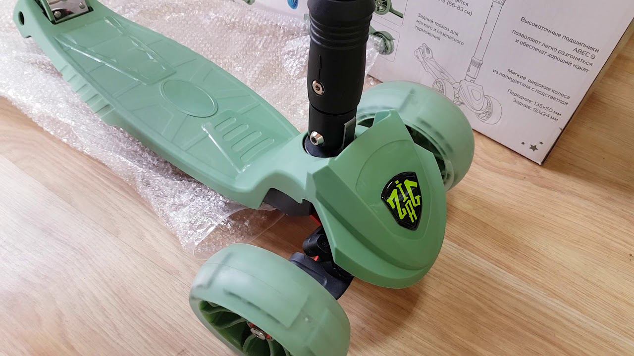 Самокат Tech Team Zig Zag 2020 года Видеообзор. смотреть онлайн