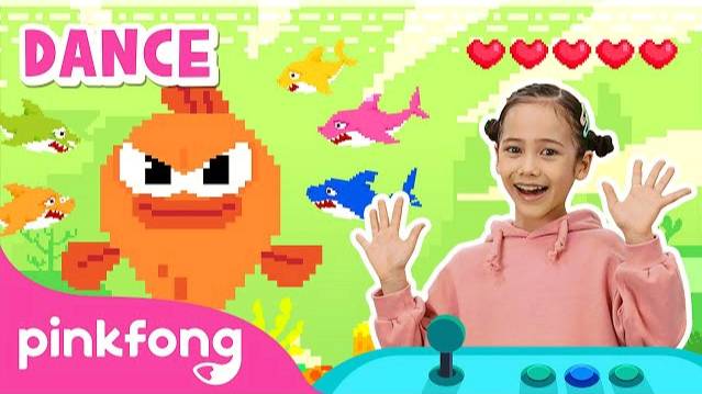 [4K] 8-Bit Baby Shark | Kids Rhymes | Let's Dance Together! | Dance Along | Pinkfong Songs for Kids смотреть онлайн
