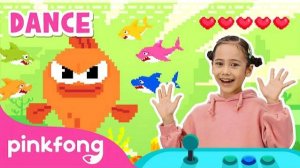 [4K] 8-Bit Baby Shark | Kids Rhymes | Let's Dance Together! | Dance Along | Pinkfong Songs for Kids