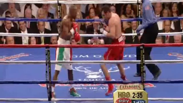 De La Hoya Mayweather Highlights