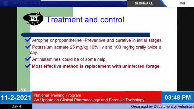 Live : Current trends and Therapeutic Management Mycotoxicosis of Ruminants смотреть онлайн