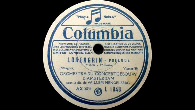 Mengelberg conducts Lohengrin Prelude (1st Act) (1927) смотреть онлайн