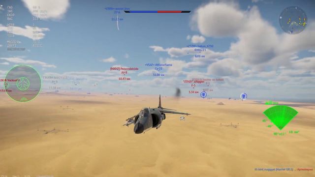 War Thunder -Полковой Sea Harrier FRS.1 смотреть онлайн