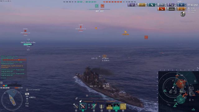 ⚓ World of warships⚓ Zieten Tier VIII 🚢Un acorazado poco efectivo, pero entretenido🚢 смотреть онлайн