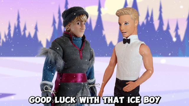Kristoff Fights Ken for Anna! Frozen Toys Fun! смотреть онлайн