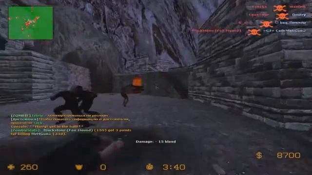 Играем в Counter Strike - Zombie Escape смотреть онлайн